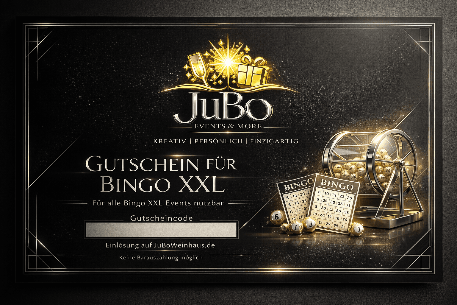 Gutschein für Bingo XXL - Optik 3 - JuBo Events & more