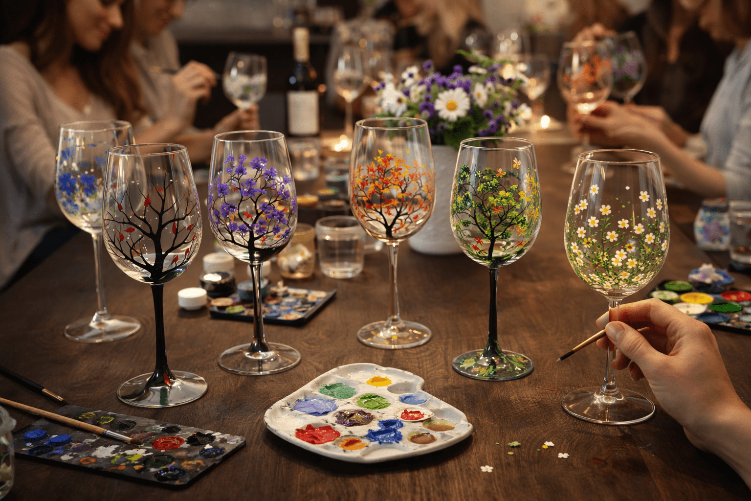 Gutschein für Weingläser bemalen Classic Experience - Optik 2 - JuBo Events & more – Bild 2