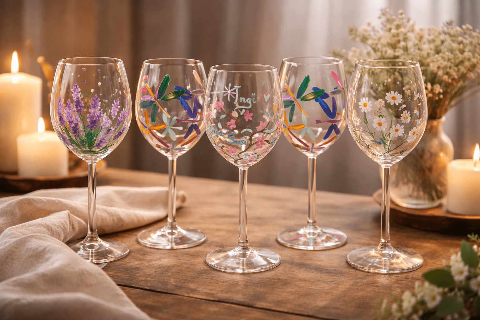 Gutschein für Weingläser bemalen Classic Experience - Optik 2 - JuBo Events & more – Bild 10