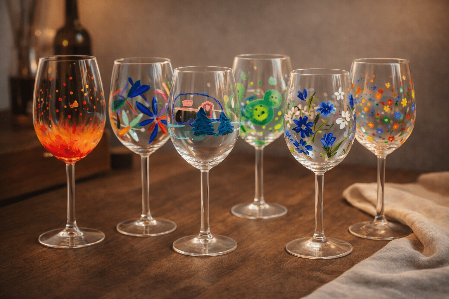 Gutschein für Weingläser bemalen Classic Experience - Optik 2 - JuBo Events & more – Bild 8