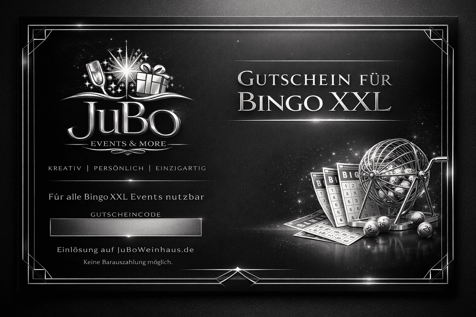 Gutschein für Bingo XXL - Optik 1 - JuBo Events & more