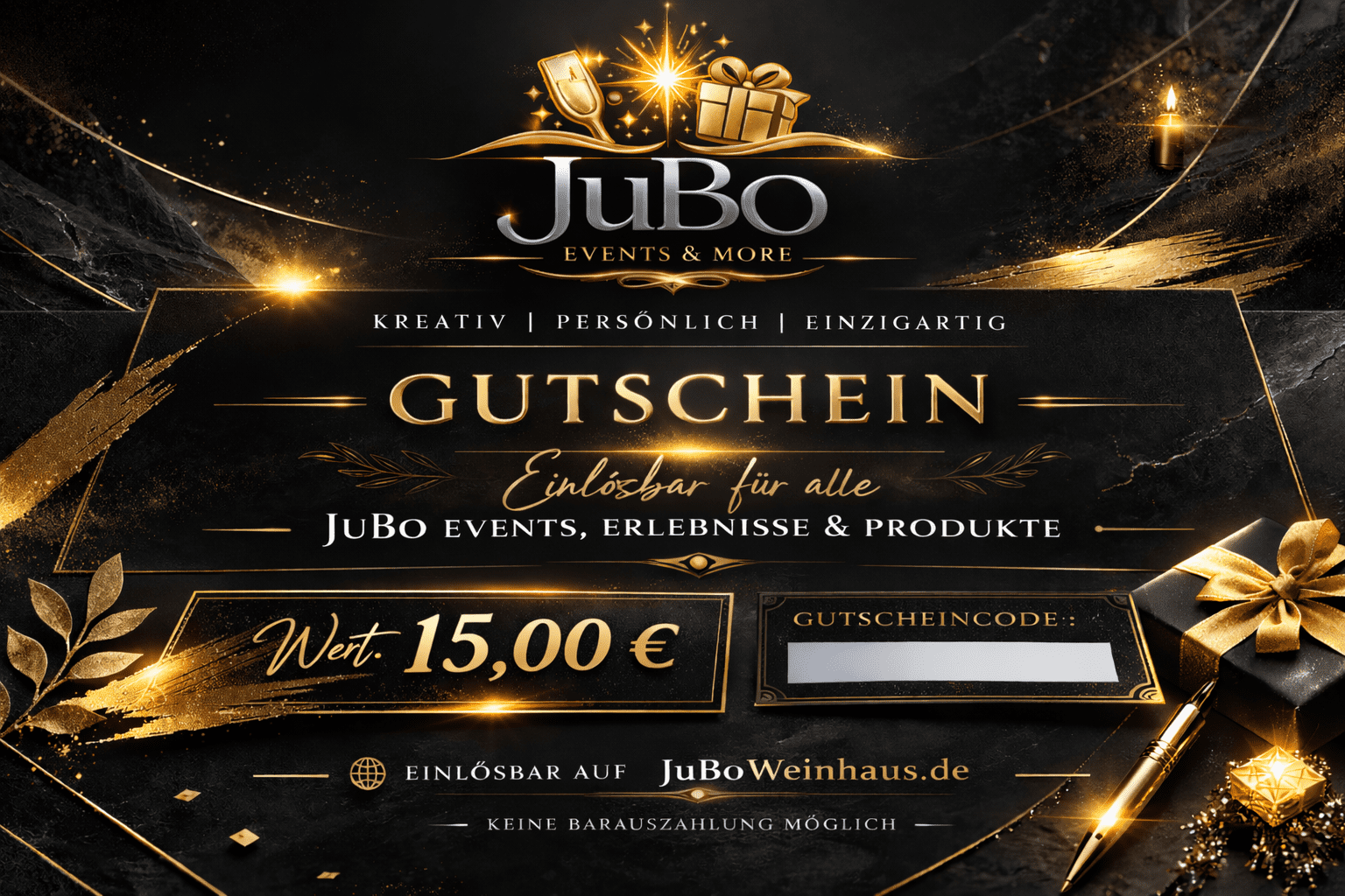 JuBo Gutschein Elegant - 15,00 €